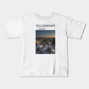 Yellowknife Northwest Territories Canada City Souvenir Gift for Canadian T-shirt Apparel Mug Notebook Tote Pillow Sticker Magnet Kids T-Shirt